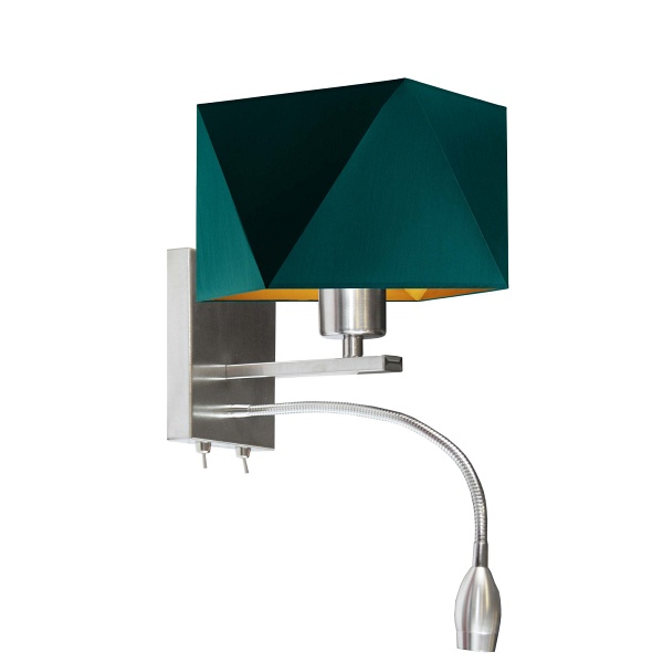 Lampa ścienna do sypialni MESSA GOLD  Lysne