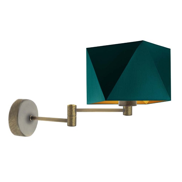 Lampa ścienna na wysięgniku HANOI GOLD  Lysne
