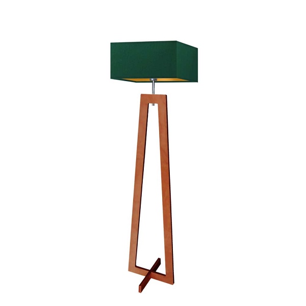 Lampa Drewniana  stojąca JAWA GOLD  Lysne