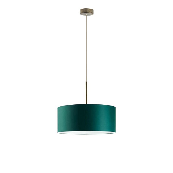 Lampa wisząca z regulacją wysokości SINTRA fi - 40 cm - kolor zieleń butelkowa  Lysne