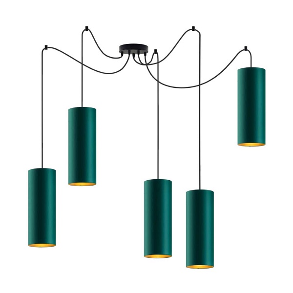 Żyrandol do salonu typu pająk VIZELA T5 GOLD  Lysne