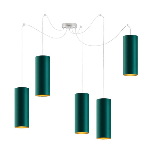 Lampa Nowoczesna  wisząca pająk VIZELA T5 GOLD  Lysne