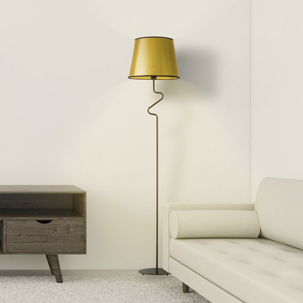 Lampa podłogowa do salonu FOGO MIRROR  Lysne