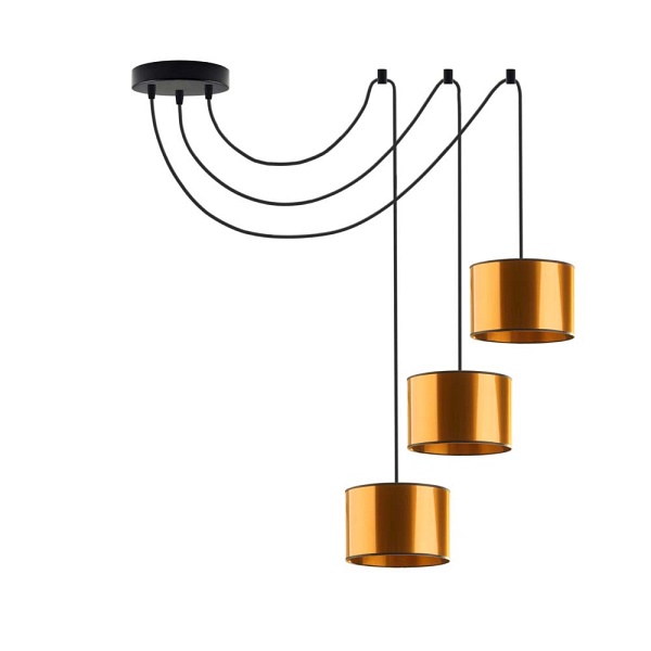 Lampa Designerska  wisząca pająk WAIKIKI W3 MIRROR  Lysne