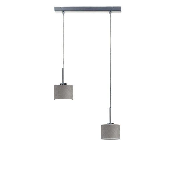 Lampa Czarna  sufitowa 2 - punktowa MONTANA VELUR  Lysne