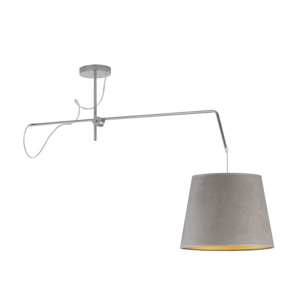 Lampa welurowa z regulacją kąta padania światła OVIEDO VELUR  Lysne