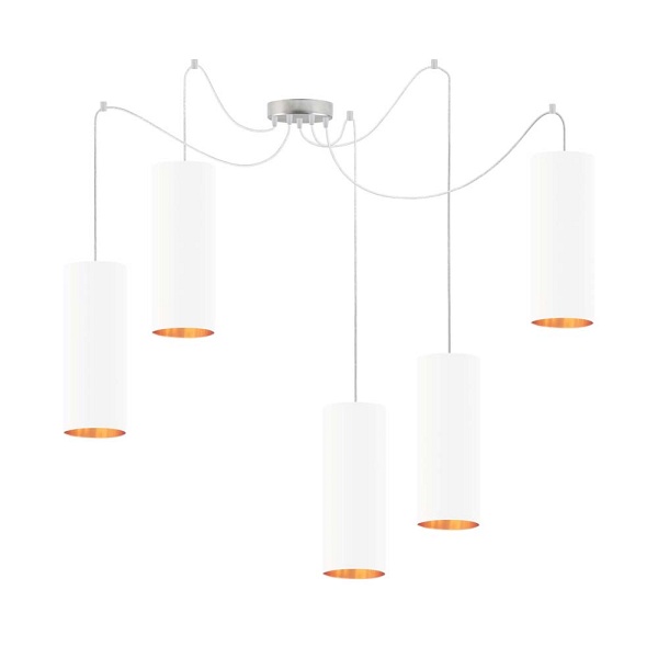 Lampa wisząca z regulowaną długością przewodu VIZELA T5 GOLD  Lysne