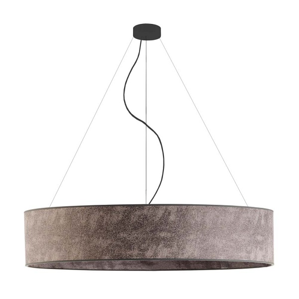 Lampa wisząca do sypialni PORTO fi - 100 cm - kolor szary melanż  Lysne