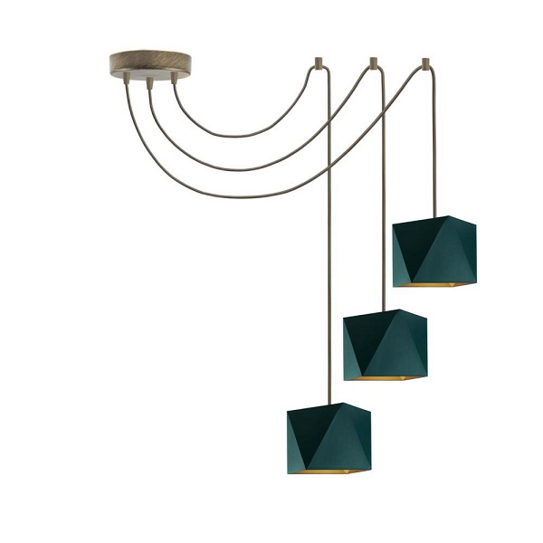 Lampa sufitowa z regulowaną wysokością KANO D3 GOLD  Lysne