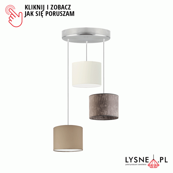 Lampa wisząca z regulacją wysokości PUEBLO  Lysne