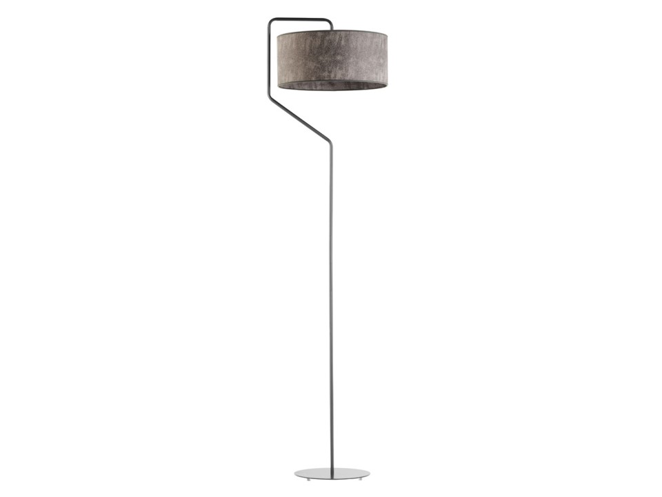 Lampa Czarna  stojąca z betonowym kloszem TESALLIA   Lysne