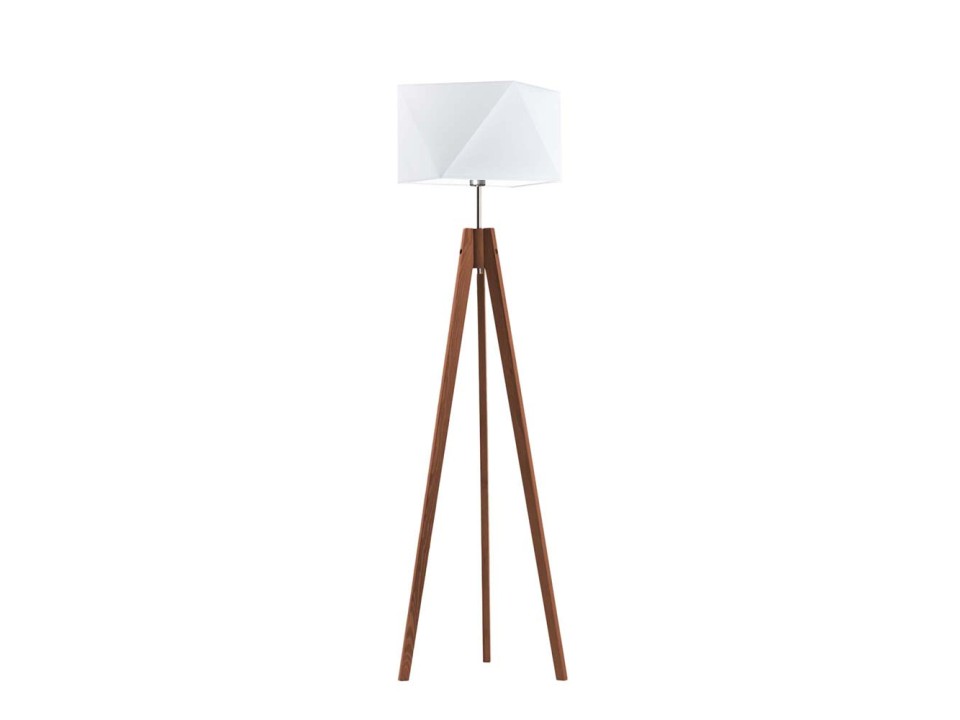 Lampa stojąca z drewnianymi nogami LAGOS  Lysne