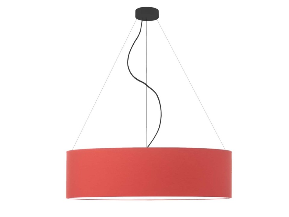 Lampa Designerska  wisząca PORTO fi - 80 cm - kolor czerwony  Lysne