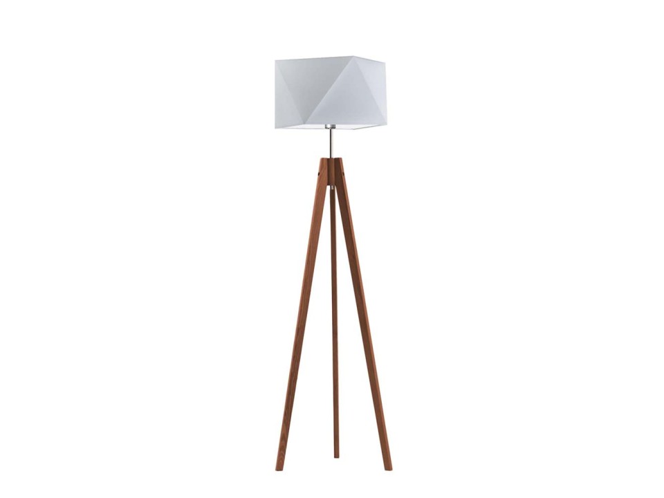 Lampa stojąca z drewnianymi nogami LAGOS  Lysne