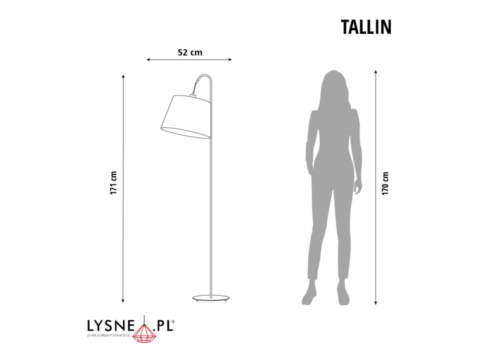 Designerskie oświetlenie podłogowe TALLIN  Lysne