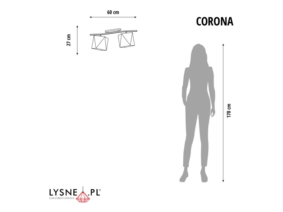 Żyrandol do pokoju CORONA  Lysne