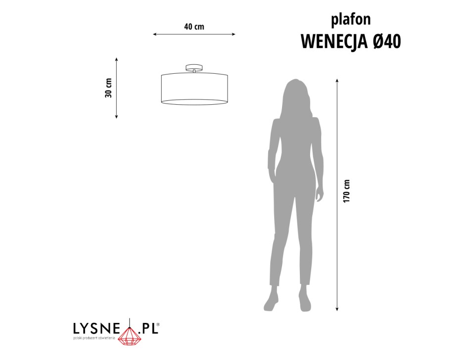 Żyrandol do pokoju dziewczynki WENECJA fi - 60 cm - kolor różowy  Lysne