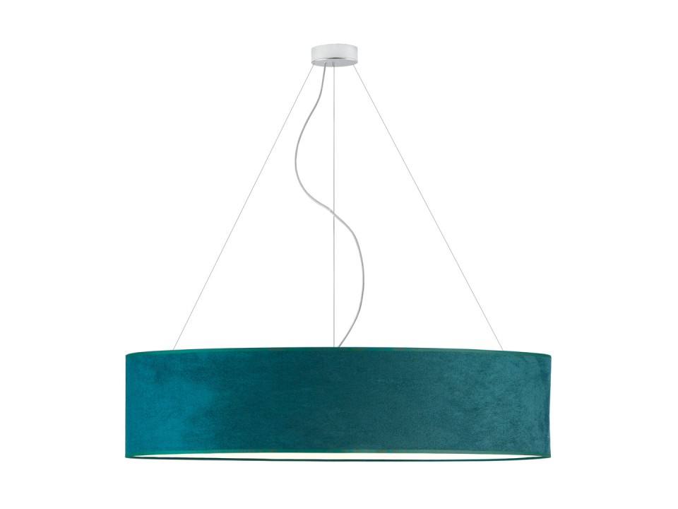 Lampa wisząca nad stół PORTO VELUR fi - 100 cm - kolor zieleń butelkowa  Lysne