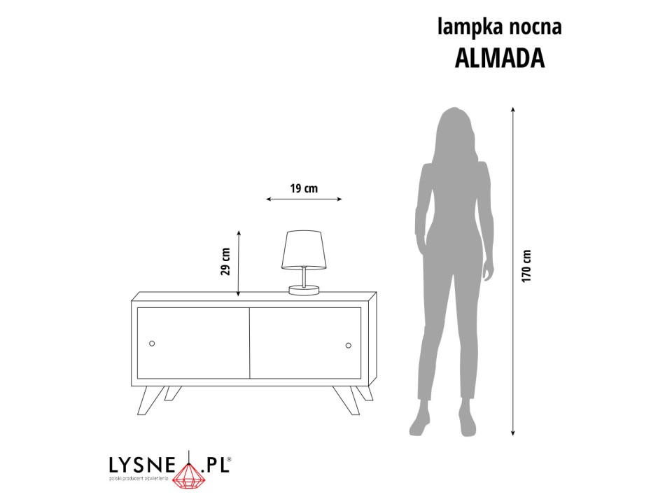 Lampka stołowa ALMADA  Lysne