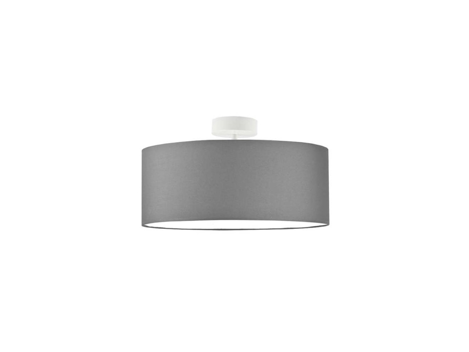 Lampa Designerska  plafonowa WENECJA fi - 40 cm - kolor szary stalowy  Lysne