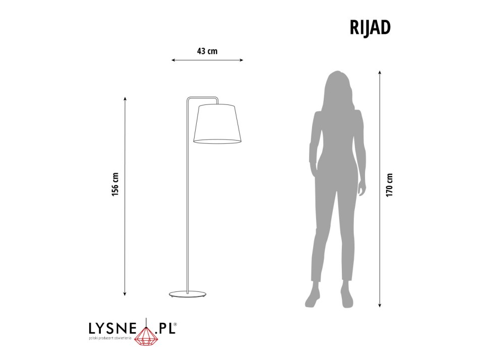 Lampa Dziewczęca  stojąca RIJAD  Lysne
