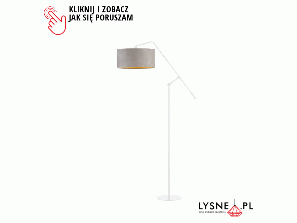 Lampa Designerska  podłogowa FOYA VELUR  Lysne