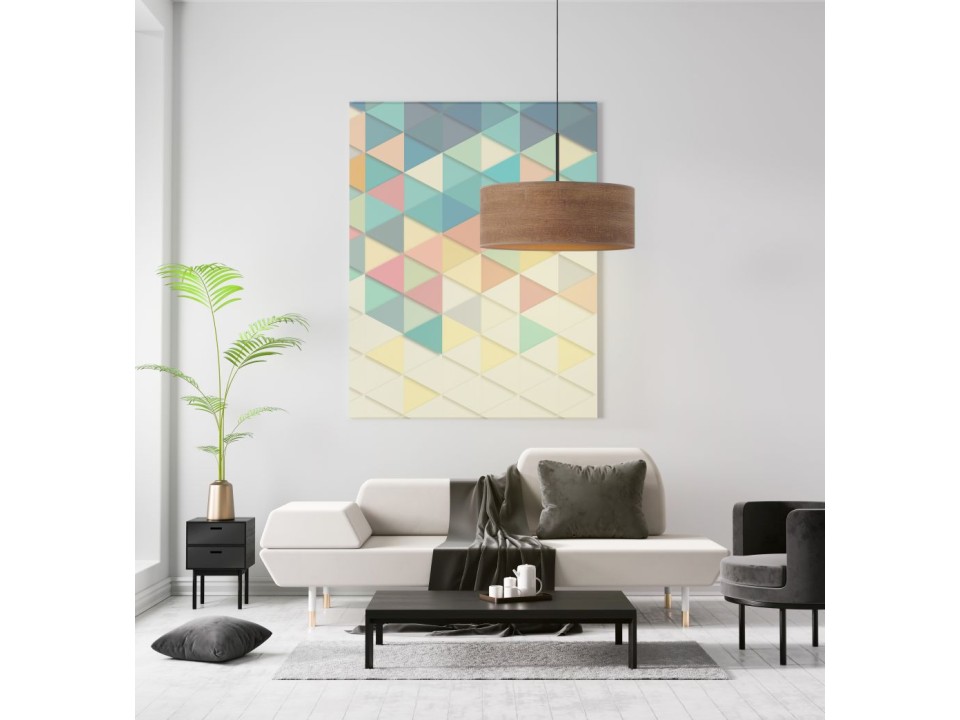 Lampa wisząca do salonu SINTRA ECO fi - 60 cm - kolor kasztanowy  Lysne