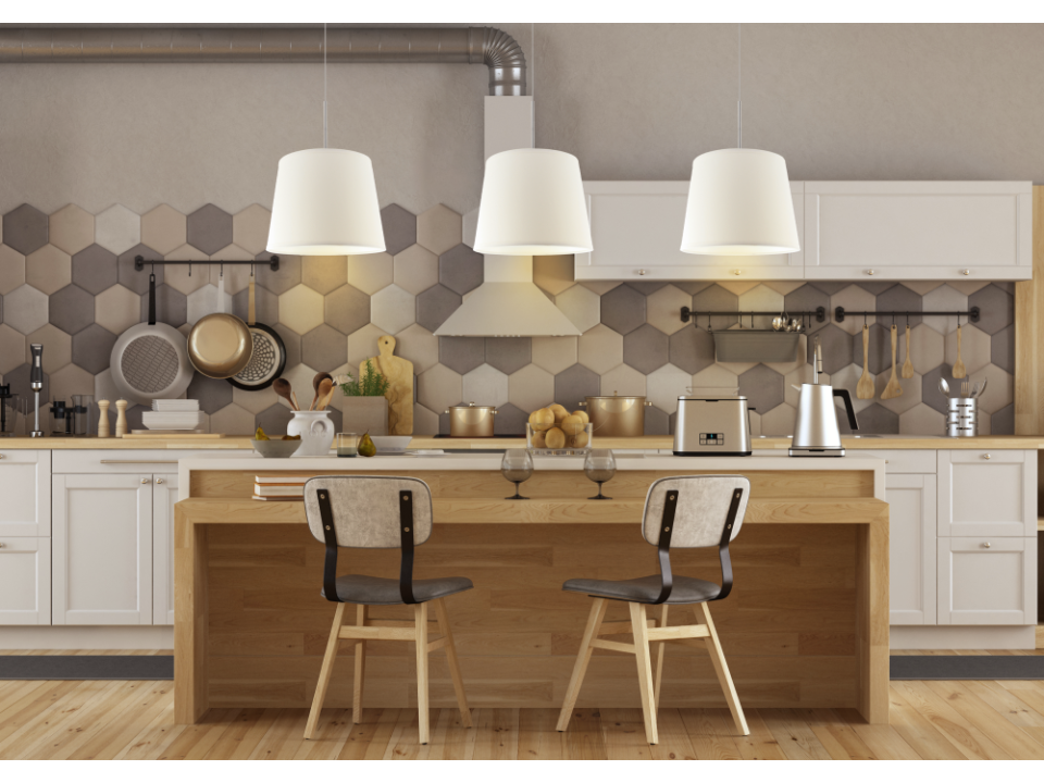 Lampa wisząca do kuchni nad stół SARI - kolor brązowy  Lysne