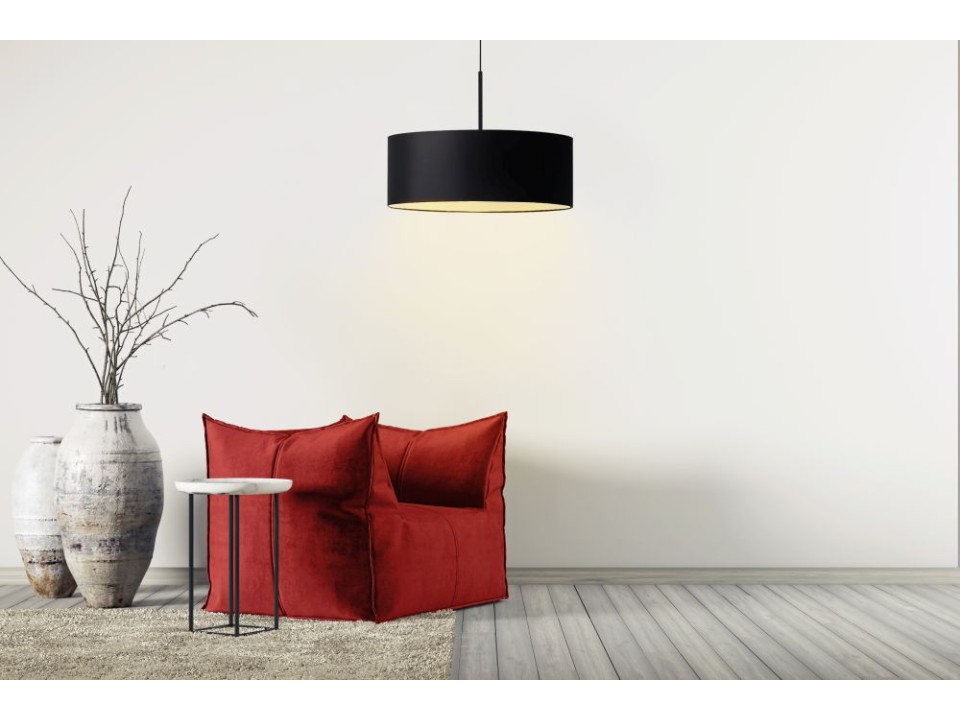 Lampa Designerska  wisząca SINTRA fi - 40 cm - kolor beżowy  Lysne
