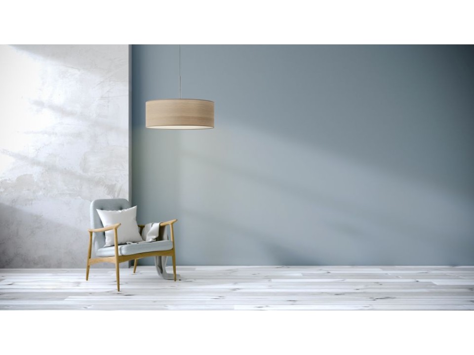 Lampa Nowoczesna  wisząca SINTRA ECO fi - 40 cm - kolor dąb bielony  Lysne
