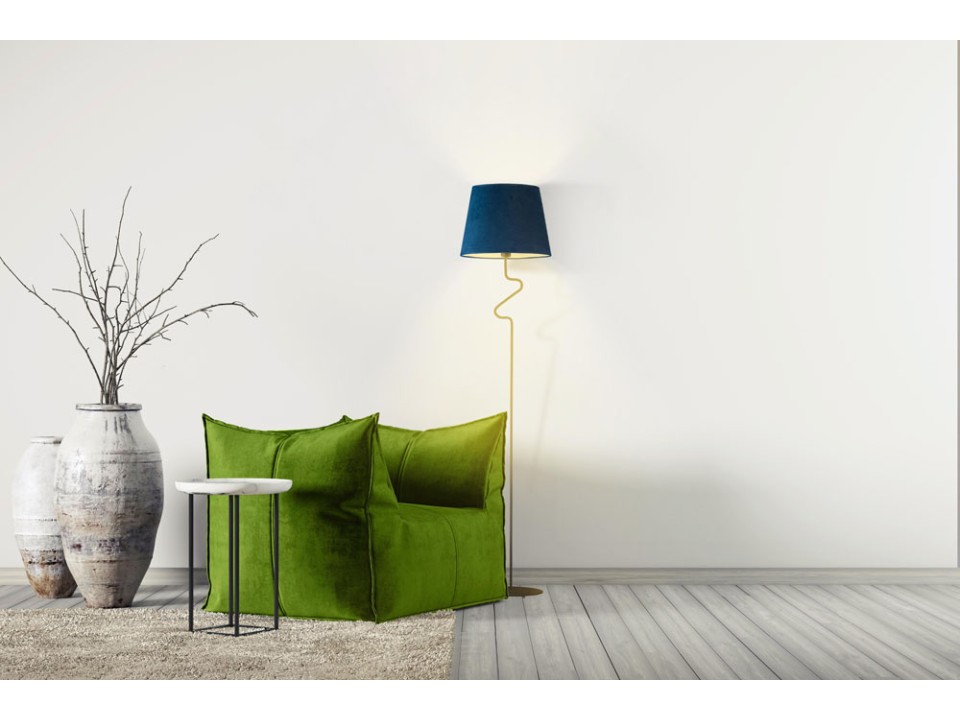Lampa Designerska  podłogowa do sypialni FOGO VELUR  Lysne