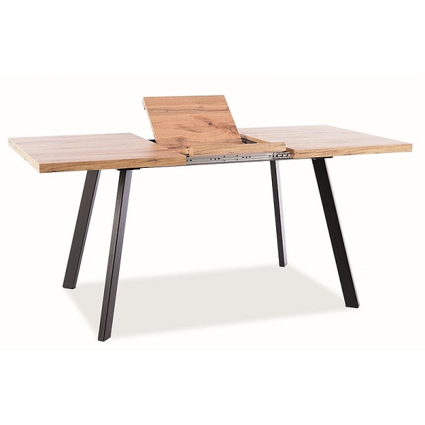 Stół BRICK dąb artisan/czarny 120(160)x80 - Signal