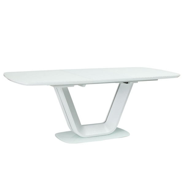 Stół ARMANI biały mat 140(200)x90 - Signal