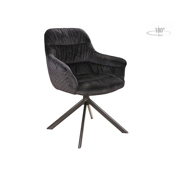Krzesło ASTORIA velvet czarny stelaż / czarny bluvel 19 - Signal