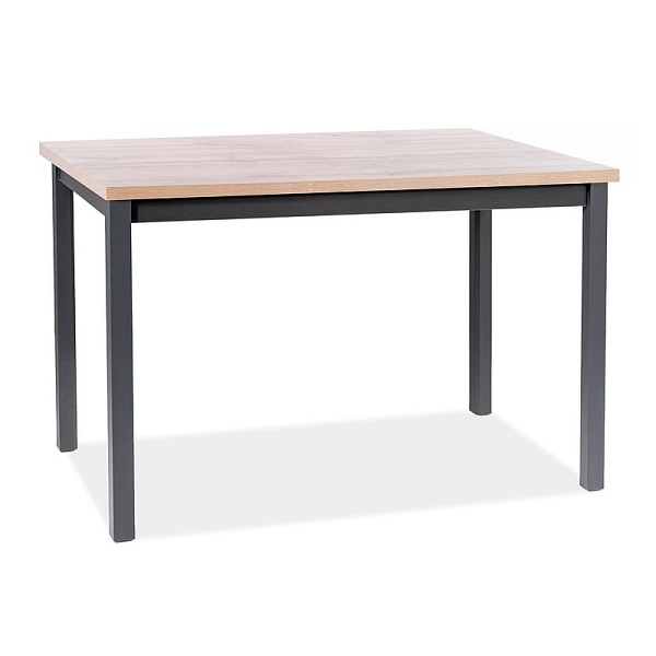 Stół ADAM dąb wotan / czarny 120x68 - Signal