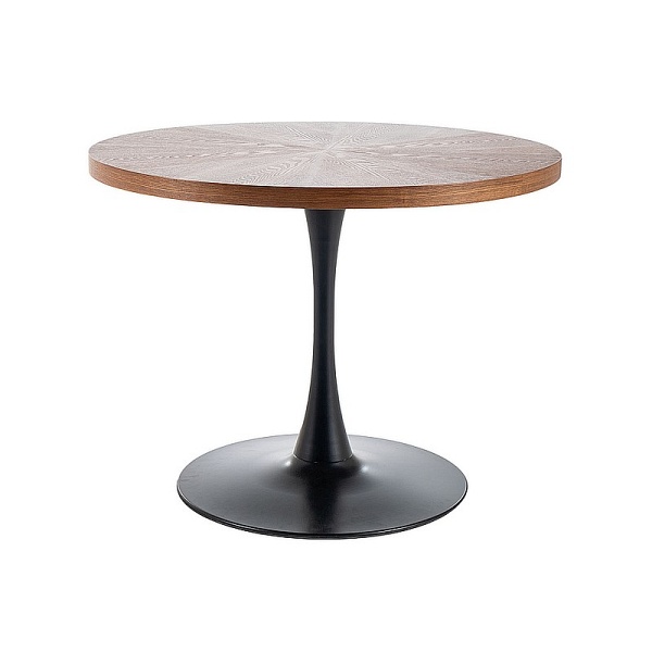 Stół AMADEO orzech/czarny mat fi 100 - Signal