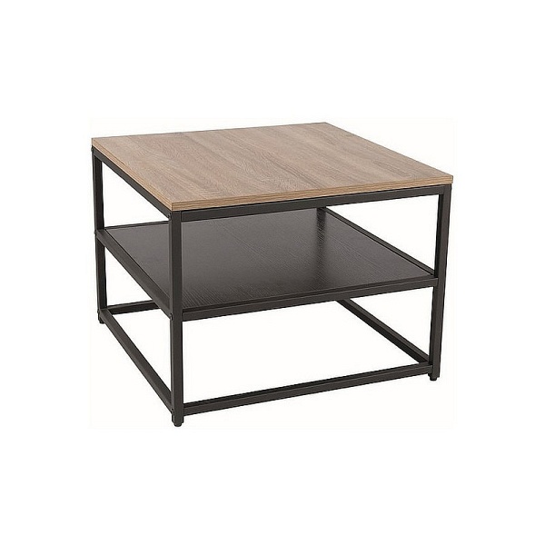 Ława AMBER b dąb/czarny 55x55 - Signal