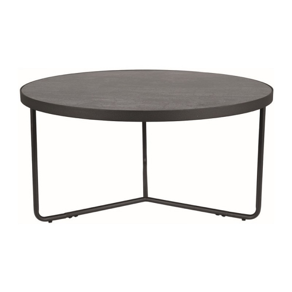 Ława ANTILA szary (efekt kamienia)/czarny fi 80 - Signal