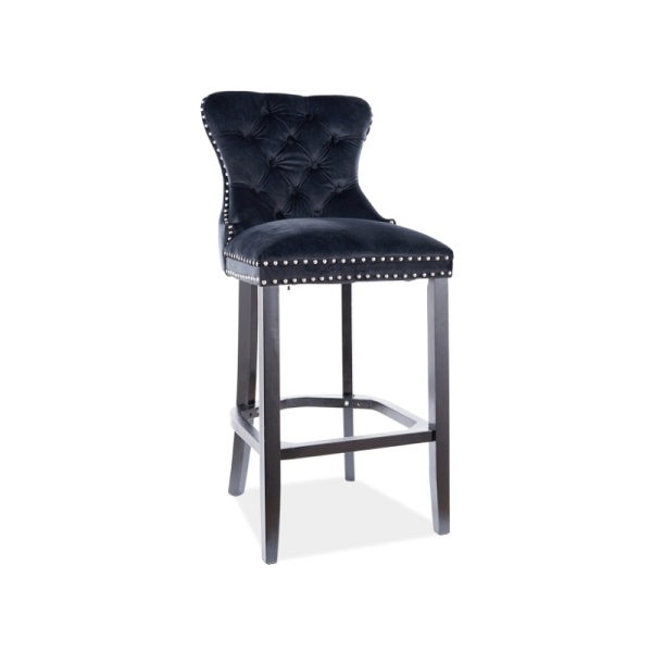 Hoker AUGUST h-1 velvet czarny stelaż/czarny bluvel 19 - Signal