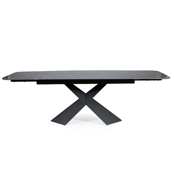 Stół AVANGARD ii ceramic czarny versace black/czarny mat 160(240)x95 - Signal