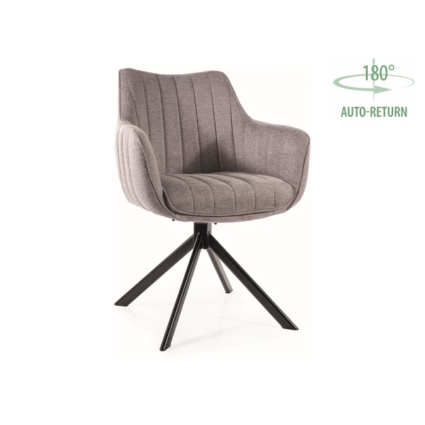 Krzesło AZALIA brego czarny stelaż / szary 07 - Signal