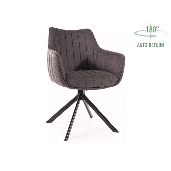 Krzesło AZALIA brego czarny stelaż / c.szary 18 - Signal