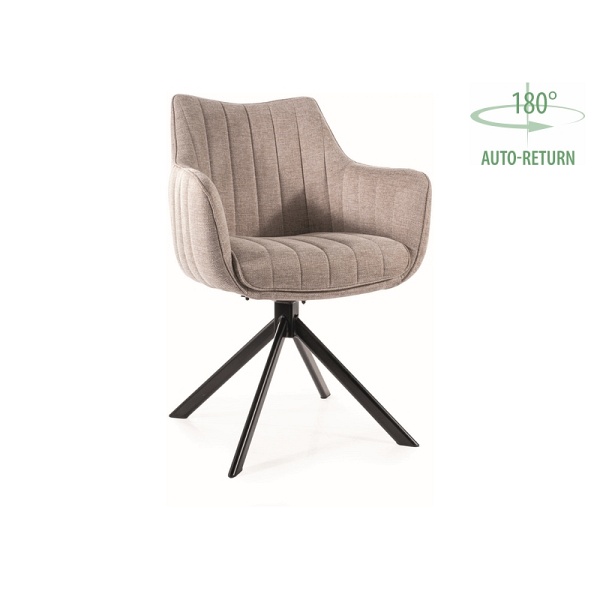 Krzesło AZALIA brego czarny stelaż / j. beż 31 - Signal