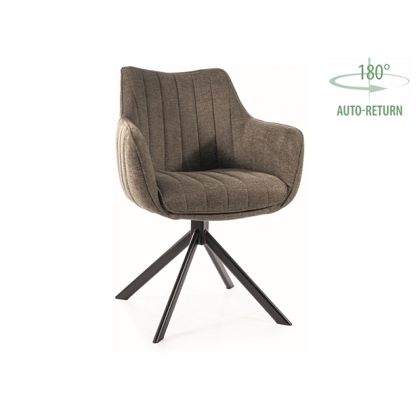 Krzesło AZALIA brego czarny stelaż / oliwka 77 - Signal