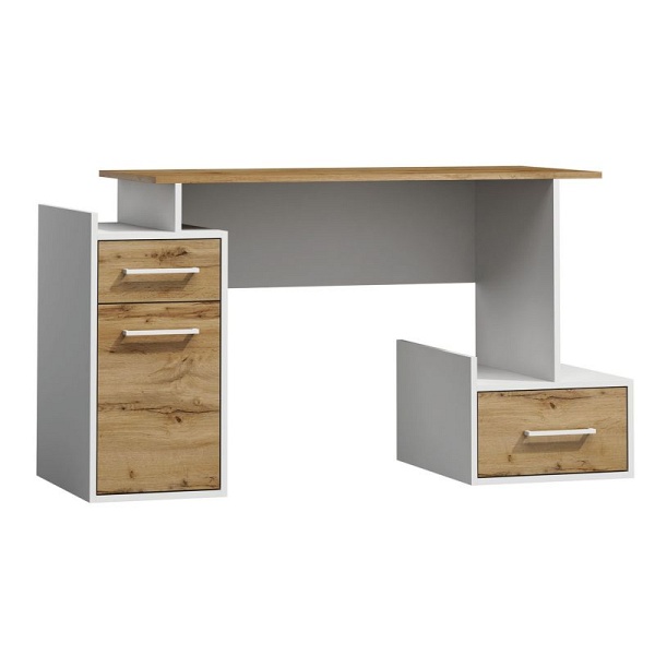 Biurko B-009 dąb wotan / biały mat - Signal