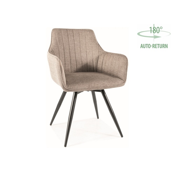 Krzesło BALLO brego stelaż czarny / beż 34 - Signal