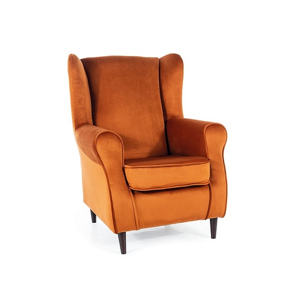 Fotel BARON velvet cynamon bluvel 4215 / wenge - Signal