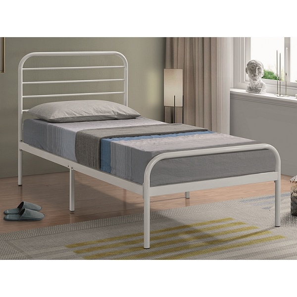 Łóżko BOLONIA 90x200 kolor biały - Signal