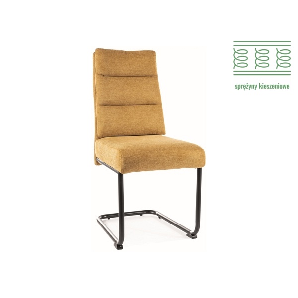 Krzesło BERRY brego czarny stelaż / curry 68 - Signal