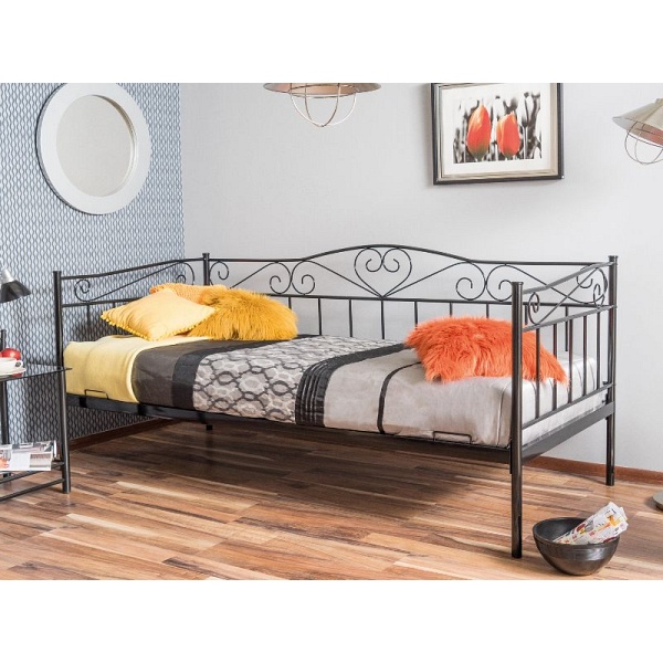 Łóżko BIRMA 90x200 czarny - Signal